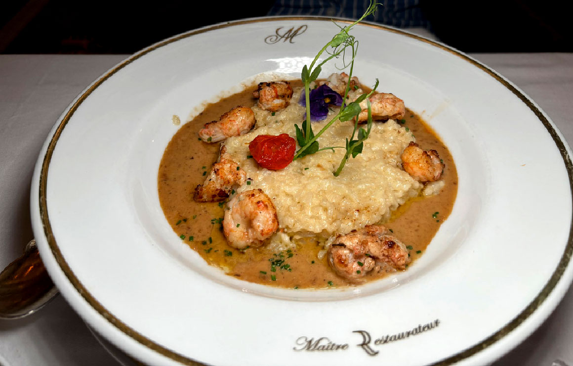 Brasserie Mollard risotto langoustines