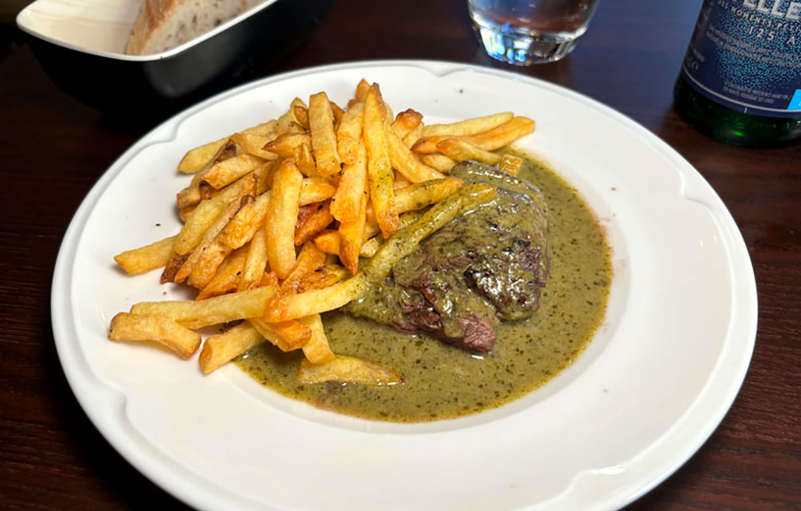 L'Entreboeuf filet de boeuf sauce et frites