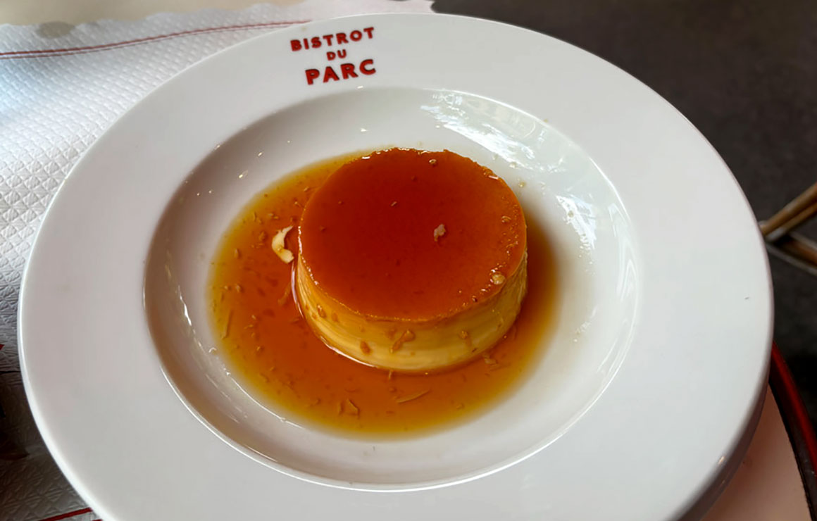 Bistrot du Parc Crème caramel