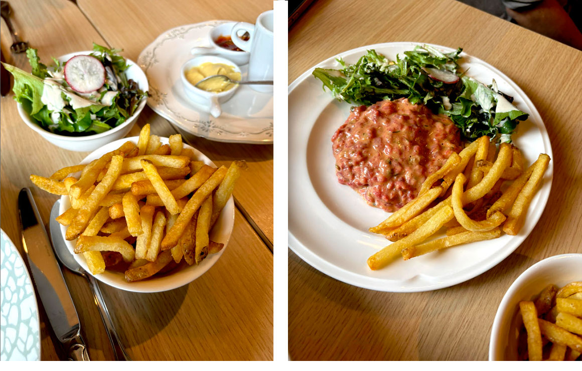 Le restaurant Le Foch frites, salade et tartare