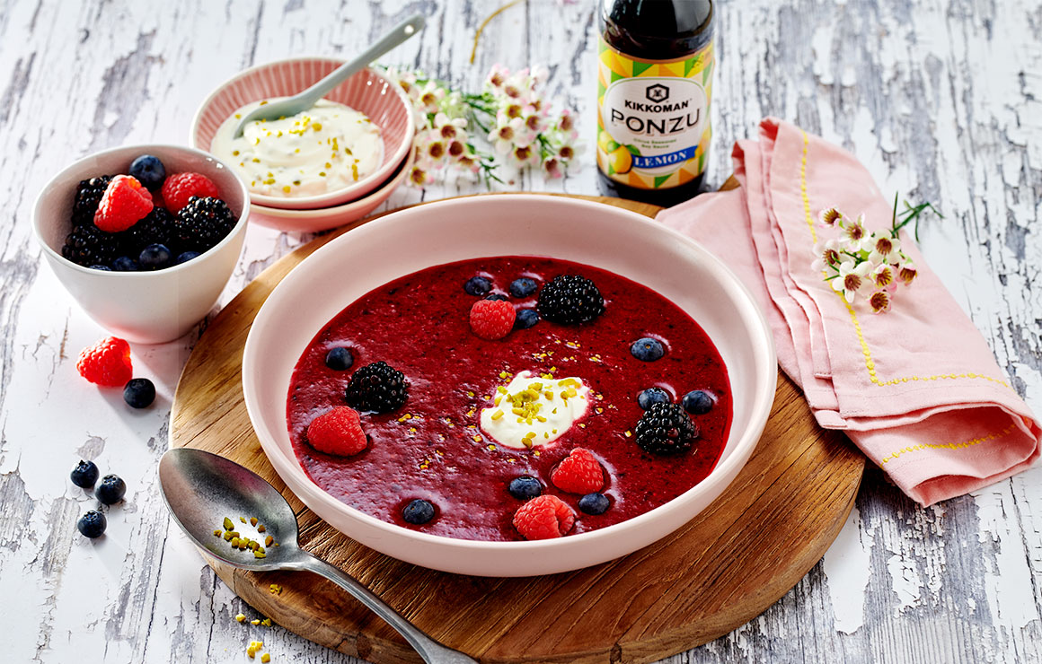 Soupe fruits rouges