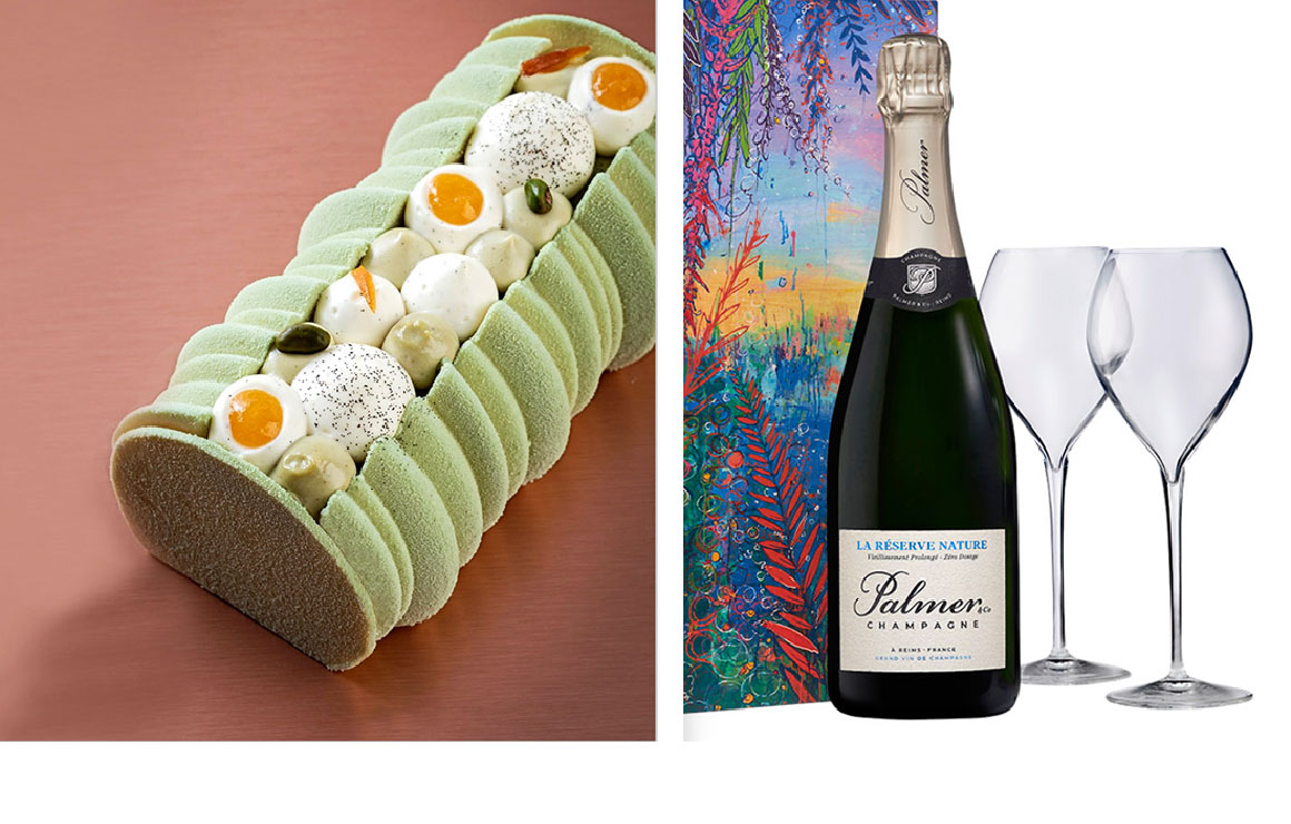 Bûche Cyril Lignac - Champagne plamer